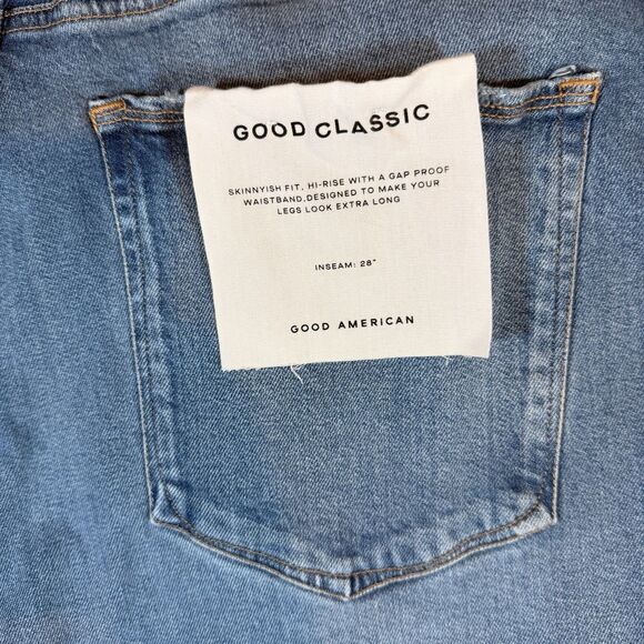 NWT Good American “Good Classic” Women’s Jeans Size 26 Indigo Blue MSRP $165 - Picture 6 of 9